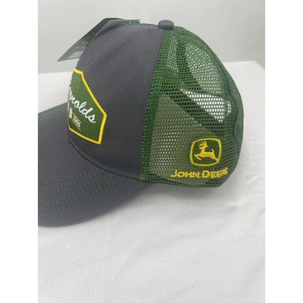 John Deere Gorpcore Reynolds TruckerHat Mens OS Workwear Farmcore Gray Green NWT - Picture 6 of 6